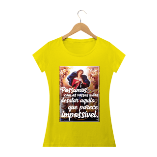 Nome do produto Camiseta Nossa Senhroa Desatadora dos Nós - Feminina