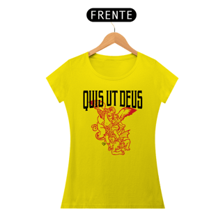 Nome do produto Camiseta São Miguel Quis ut Deus - Clara - F