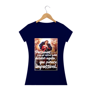 Nome do produto Camiseta Nossa Senhroa Desatadora dos Nós - Feminina