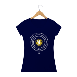 Nome do produto Camiseta Oração do Espírito Santo - feminina