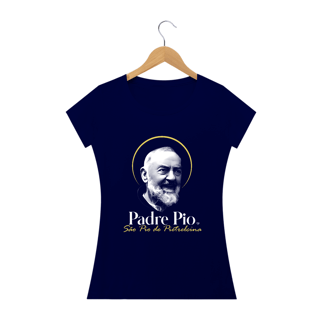 Nome do produto Camiseta Padre Pio - São Pio de Pietrelcina - feminina