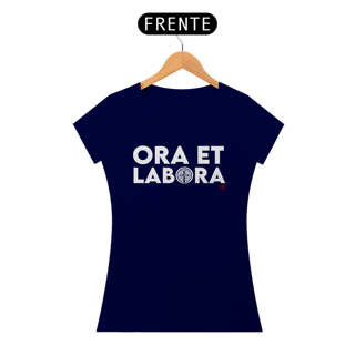 Nome do produto Camiseta São Bento Ora et Labora - Feminina