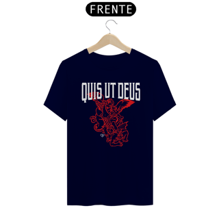 Nome do produto Camiseta São Miguel Quis ut Deus - Escura