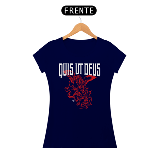 Nome do produto Camiseta São Miguel Quis ut Deus - Escura - F