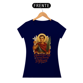 Nome do produto Camiseta Santo Expedito - Horas Difíceis -f