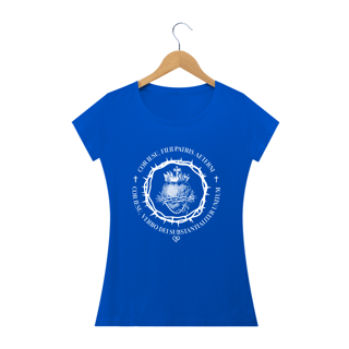 Nome do produto Camiseta Sagrado Coração de Jesus - Latim - Feminina