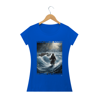 Nome do produto Camiseta Jesus Cristo andando sobre as águas - Feminina