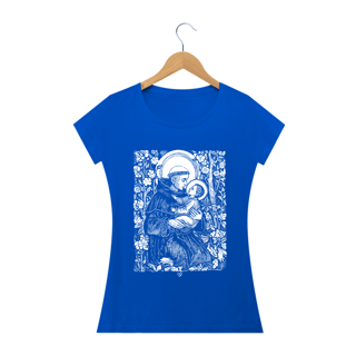 Nome do produto Camiseta Santo Antonio Gravura - Feminina