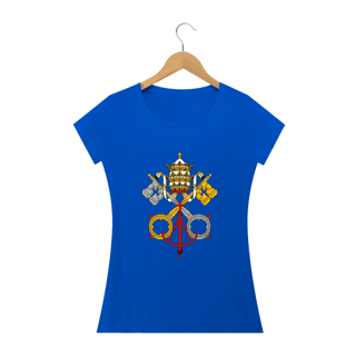 Nome do produto Camiseta Brasão do Vaticano - Feminina