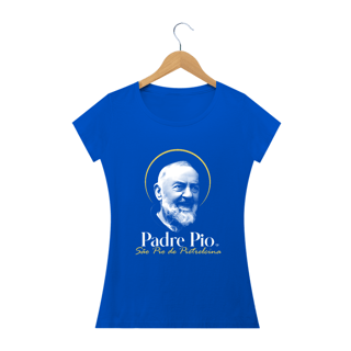Nome do produto Camiseta Padre Pio - São Pio de Pietrelcina - feminina