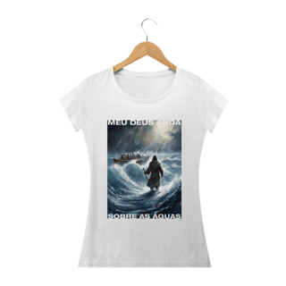 Nome do produto Camiseta Jesus Cristo andando sobre as águas - Feminina