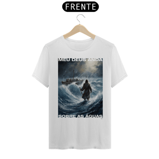 Nome do produto Camiseta Jesus Cristo andando sobre as águas