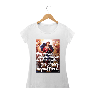 Nome do produto Camiseta Nossa Senhroa Desatadora dos Nós - Feminina