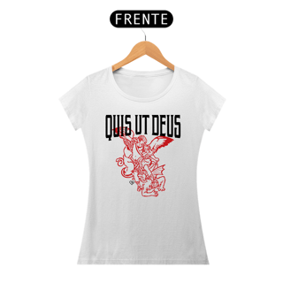 Nome do produto Camiseta São Miguel Quis ut Deus - Clara - F