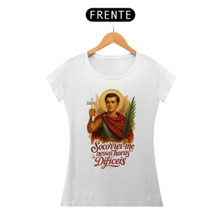 Nome do produto Camiseta Santo Expedito - Horas Difíceis -f