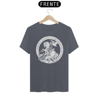 Nome do produto Camiseta São Jorge - Vestido e Armado - Cores Escuras