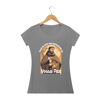 Nome do produto Camiseta São Francisco de Assis - Vossa Paz - Feminino