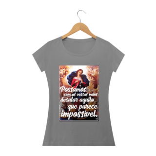 Nome do produto Camiseta Nossa Senhroa Desatadora dos Nós - Feminina