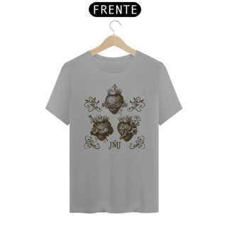 Nome do produto Camiseta Sagrada Família - Corações - Clara