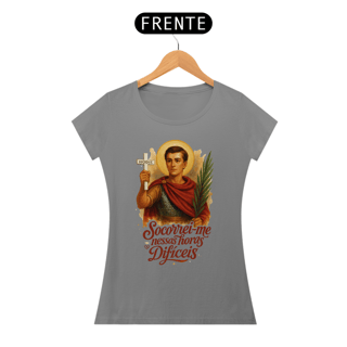 Nome do produto Camiseta Santo Expedito - Horas Difíceis -f