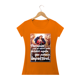 Nome do produto Camiseta Nossa Senhroa Desatadora dos Nós - Feminina