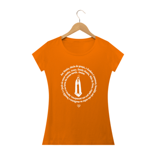 Nome do produto Camiseta Ave Maria - Nossa Senhora de Fátima - feminina