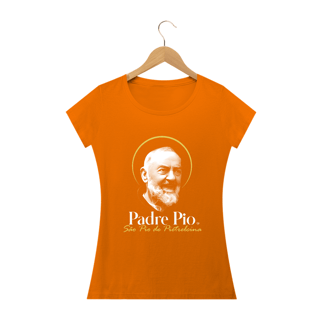 Nome do produto Camiseta Padre Pio - São Pio de Pietrelcina - feminina