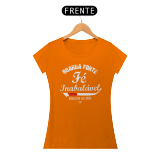 Nome do produto Camiseta Guarda Forte Fé Inabalável - BJJ - Feminina