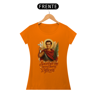 Nome do produto Camiseta Santo Expedito - Horas Difíceis -f