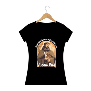 Nome do produto Camiseta São Francisco de Assis - Vossa Paz - Feminino