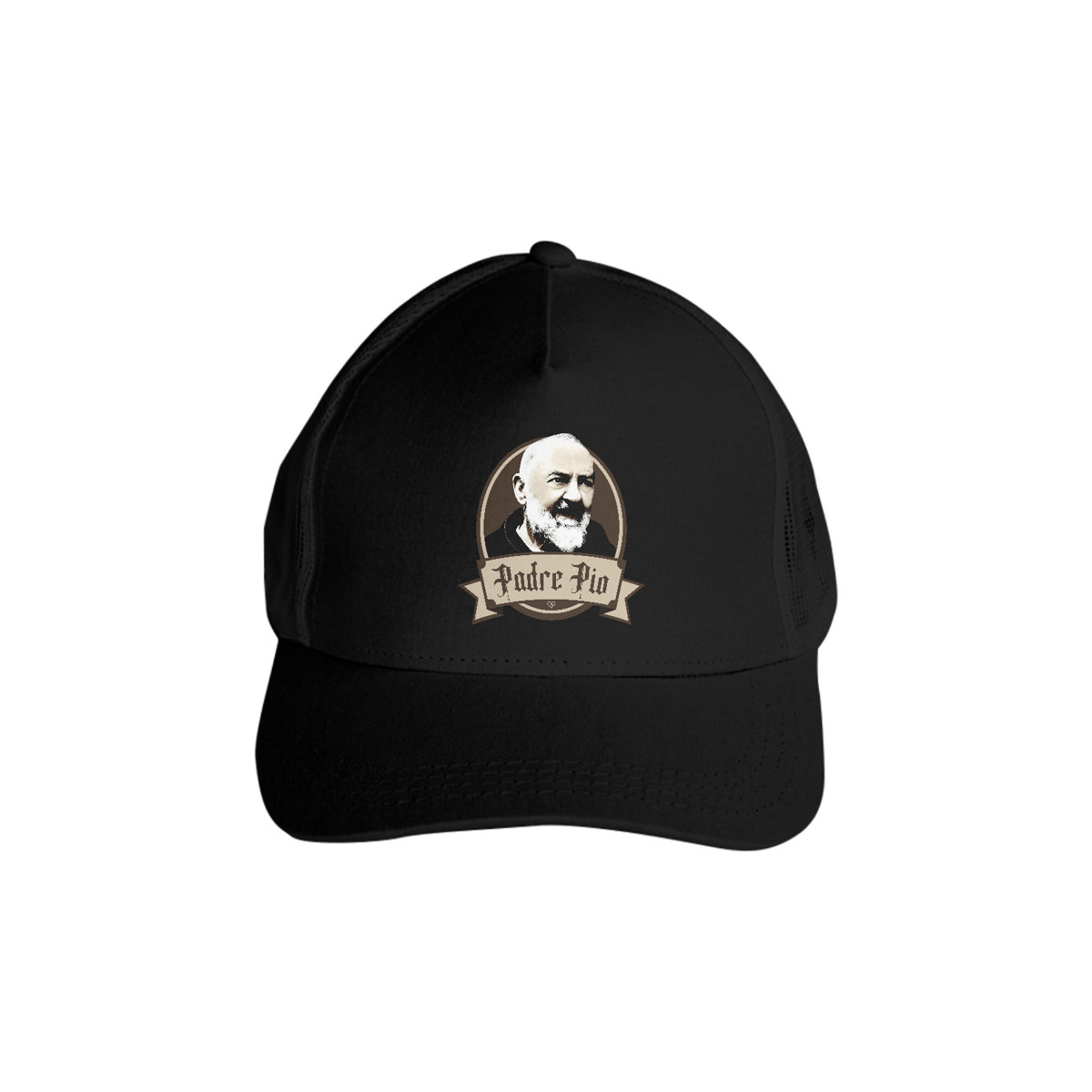Nome do produto: Boné Trucker São Padre Pio