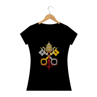Nome do produto Camiseta Brasão do Vaticano - Feminina