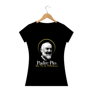 Nome do produto Camiseta Padre Pio - São Pio de Pietrelcina - feminina