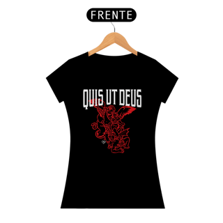 Nome do produto Camiseta São Miguel Quis ut Deus - Escura - F