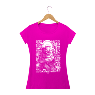 Nome do produto Camiseta Santo Antonio Gravura - Feminina