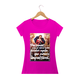 Nome do produto Camiseta Nossa Senhroa Desatadora dos Nós - Feminina