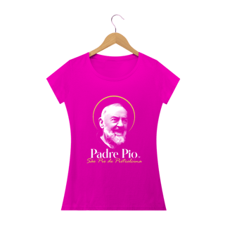 Nome do produto Camiseta Padre Pio - São Pio de Pietrelcina - feminina