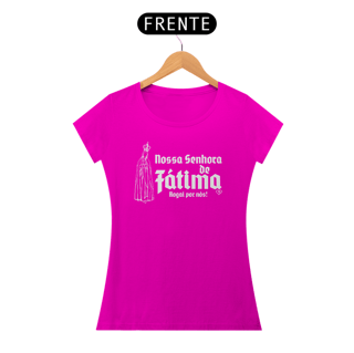 Nome do produto Camiseta Nossa Senhora de Fátima, Rogai por nós