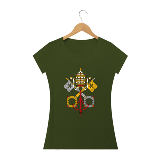 Nome do produto Camiseta Brasão do Vaticano - Feminina