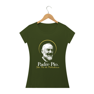 Nome do produto Camiseta Padre Pio - São Pio de Pietrelcina - feminina