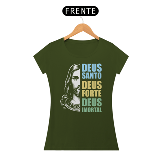 Nome do produto Camiseta Deus Santo - Feminina