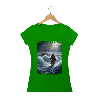 Nome do produto Camiseta Jesus Cristo andando sobre as águas - Feminina