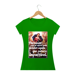 Nome do produto Camiseta Nossa Senhroa Desatadora dos Nós - Feminina