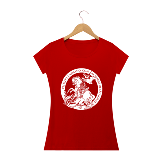 Nome do produto Camiseta São Jorge - Vestido e Armado - Feminina