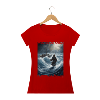 Nome do produto Camiseta Jesus Cristo andando sobre as águas - Feminina