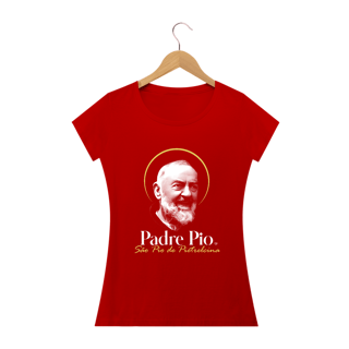 Nome do produto Camiseta Padre Pio - São Pio de Pietrelcina - feminina