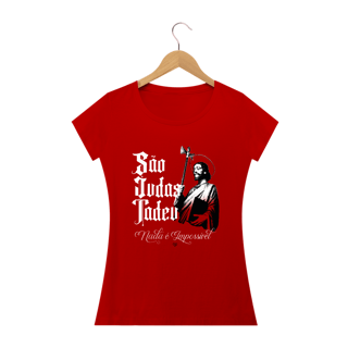 Nome do produto Camiseta São Judas Tadeu - Nada é Impossível - Feminina