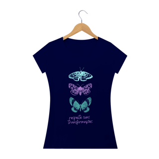 Nome do produto T-SHIRT FEMININA - RESPEITE SUAS TRANSFORMAÇÕES