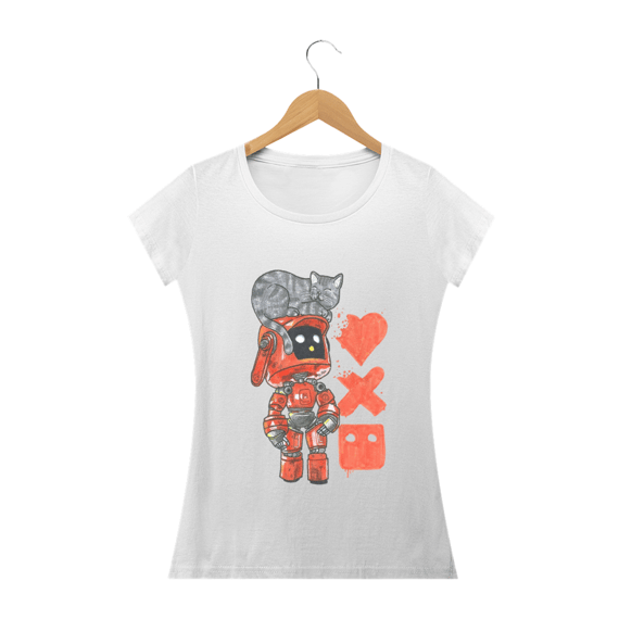 T-SHIRT FEMININA -  LOVE, DEATH E ROBOTS