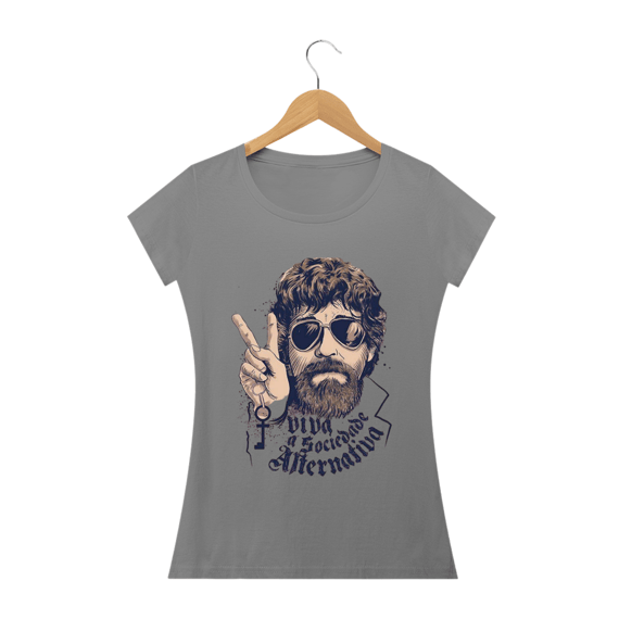 T-SHIRT FEMININA - VIVA A SOCIEDADE ALTERNATIVA
